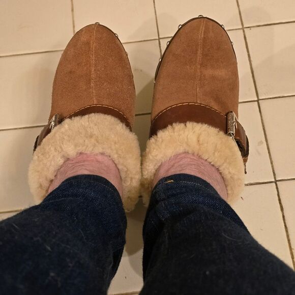 MICHAEL KORS FUR TRIMMED MULES - Picture 3 of 8